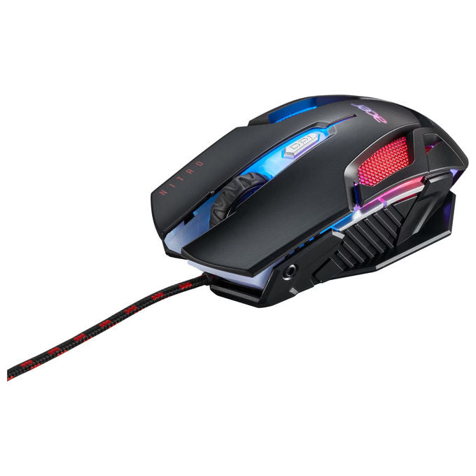 ACER Nitro Gaming NMW200 Mouse Ottico 7200 DPI Ambidestro Nero