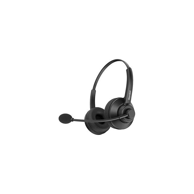 Hamlet Cuffie Business Biaurali Bluetooth con Microfono Nero