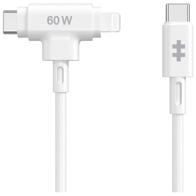HyperJuice Cavo Usb-C Lightning Ibrido Bianco 1.5m