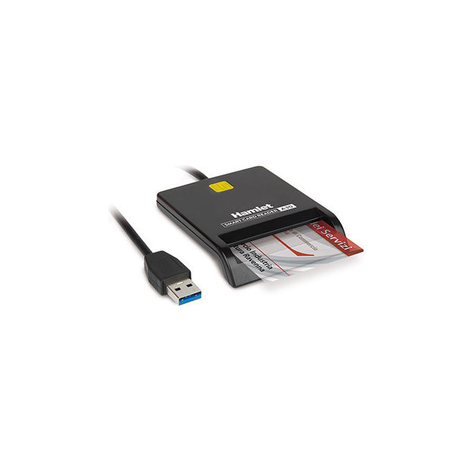 Hamlet Lettore Smart Card HUSCR-A30 USB tipo A Nero