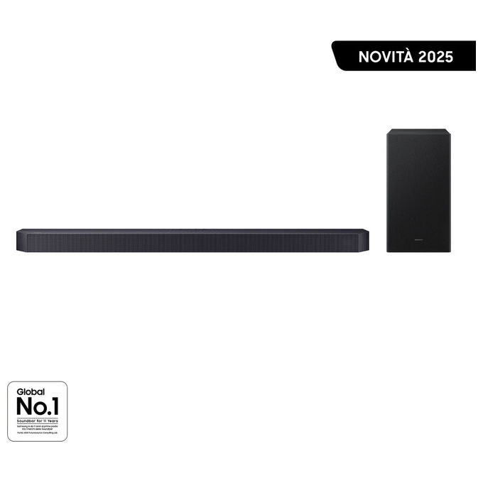 Samsung HW-Q600F-ZF Serie Q Soundbar 3.1.2 Canali 360W Dolby Atmos DTS Virtual:X Wireless Q-Symphony colore Nero