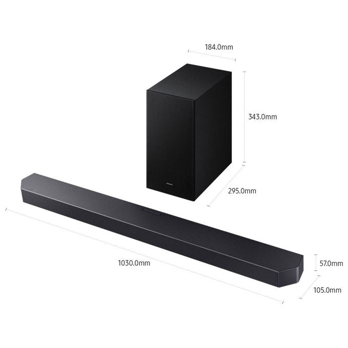 Samsung HW-Q600F-ZF Serie Q Soundbar 3.1.2 Canali 360W Dolby Atmos DTS Virtual:X Wireless Q-Symphony colore Nero