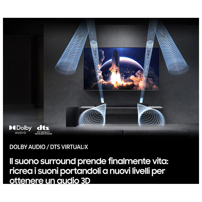 Samsung HW-Q600F-ZF Serie Q Soundbar 3.1.2 Canali 360W Dolby Atmos DTS Virtual:X Wireless Q-Symphony colore Nero