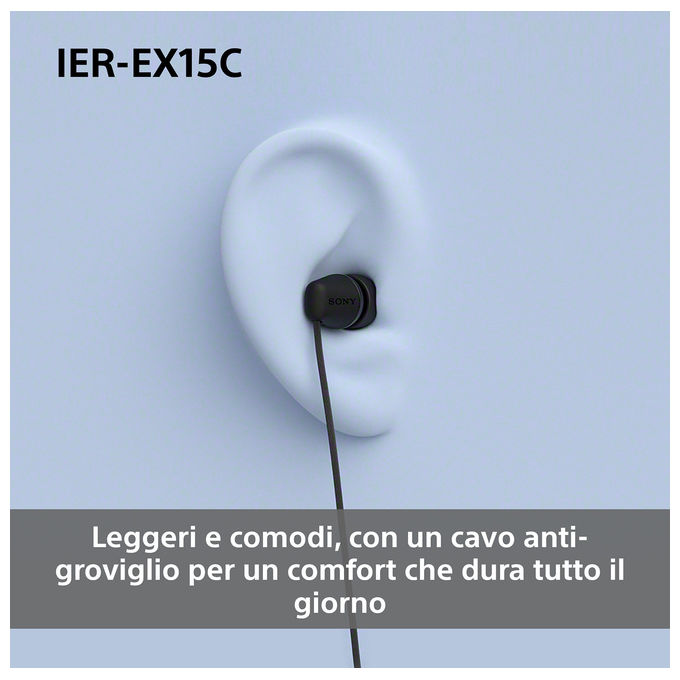 Sony IER-EX15C Auricolari In-ear Cablati Blu