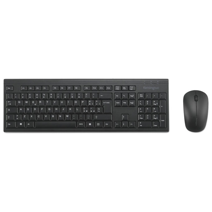 Kensington KM150 EQ Set Scrivania Wireless, Layout Italiano, Nero