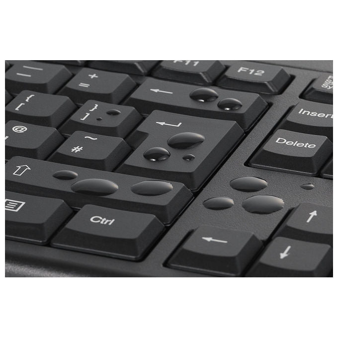 Kensington KM150 EQ Set Scrivania Wireless, Layout Italiano, Nero