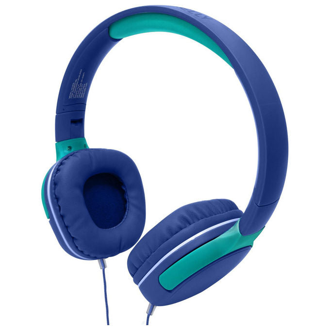 Celly KidsBeat2 Cuffie Cablate per Bambini Blu