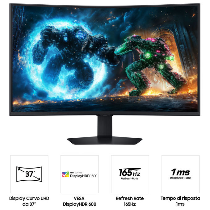 Samsung Monitor Gaming Curvo Odyssey G7 37'' UHD