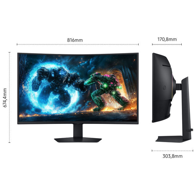 Samsung Monitor Gaming Curvo Odyssey G7 37'' UHD