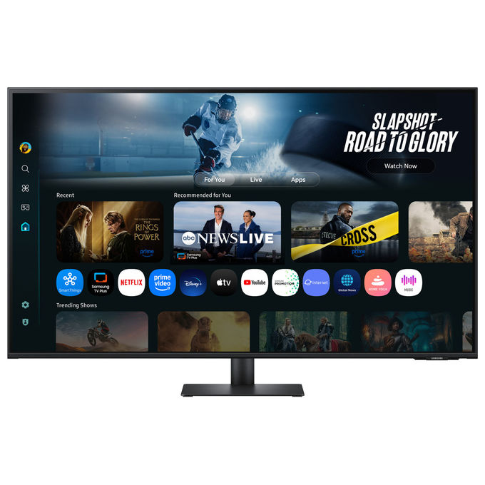 Samsung S43FM702UU M7 Monitor Smart 43'' UHD 4K VA Smart Hub Gaming Hub Speaker Wi-Fi USB-C HDMI colore Nero
