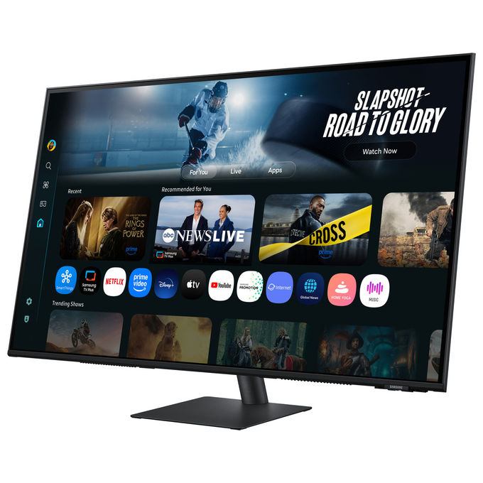 Samsung S43FM702UU M7 Monitor Smart 43'' UHD 4K VA Smart Hub Gaming Hub Speaker Wi-Fi USB-C HDMI colore Nero