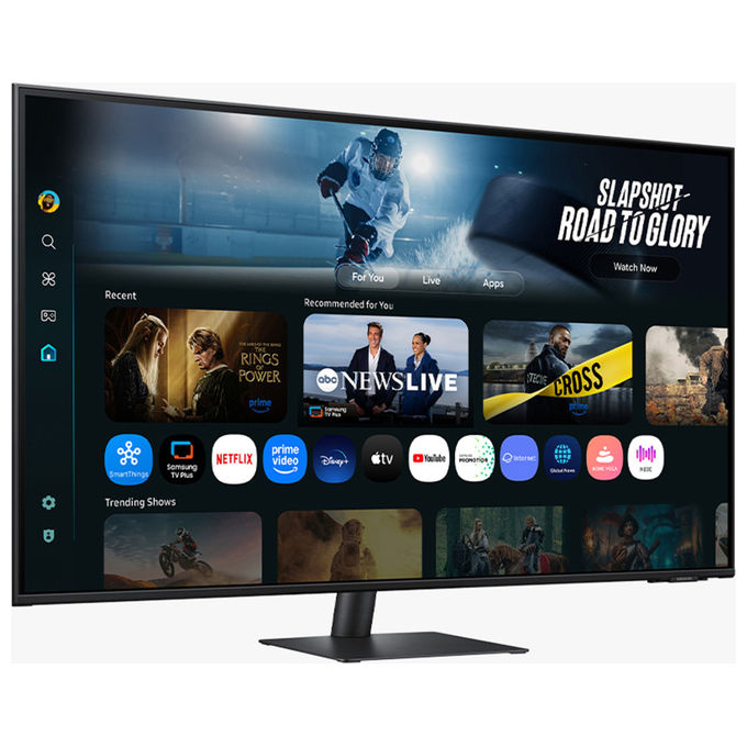 Samsung S43FM702UU M7 Monitor Smart 43'' UHD 4K VA Smart Hub Gaming Hub Speaker Wi-Fi USB-C HDMI colore Nero