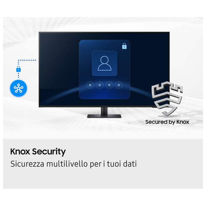 Samsung S43FM702UU M7 Monitor Smart 43'' UHD 4K VA Smart Hub Gaming Hub Speaker Wi-Fi USB-C HDMI colore Nero
