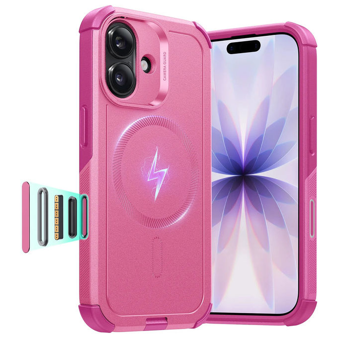 Celly Custodia Rosa Magsafe Compatibile con iPhone 17