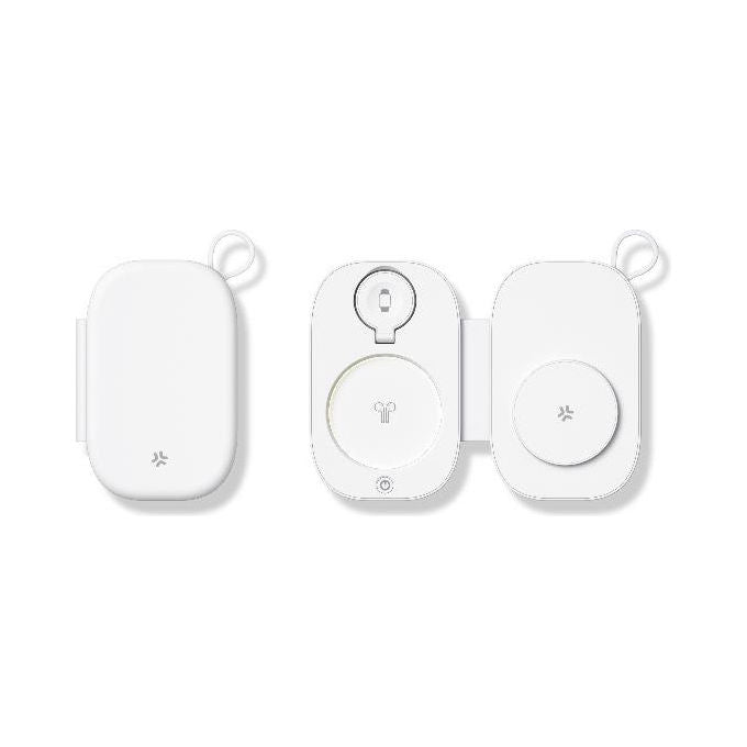 Celly Caricabatterie Wireless 3 in 1 Magpocket3in1 15W Bianco