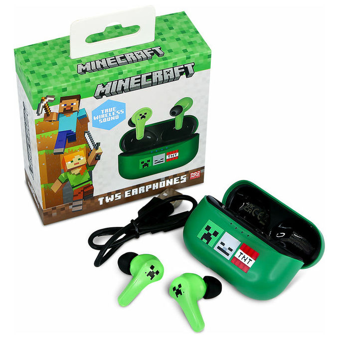 OTL Technologies MC1227 Minecraft Auricolari True Wireless Stereo In-ear Bluetooth 5.3 autonomia 24h colore Multicolore
