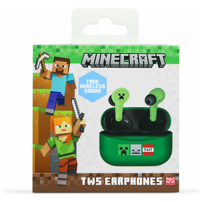 OTL Technologies MC1227 Minecraft Auricolari True Wireless Stereo In-ear Bluetooth 5.3 autonomia 24h colore Multicolore