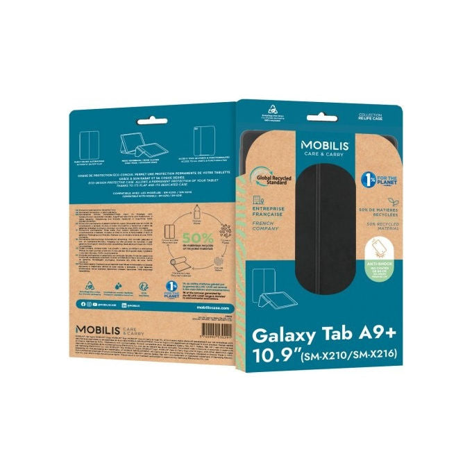 Mobilis Custodia a libro per Galaxy Tab A9+ 10.9 pollici Nero