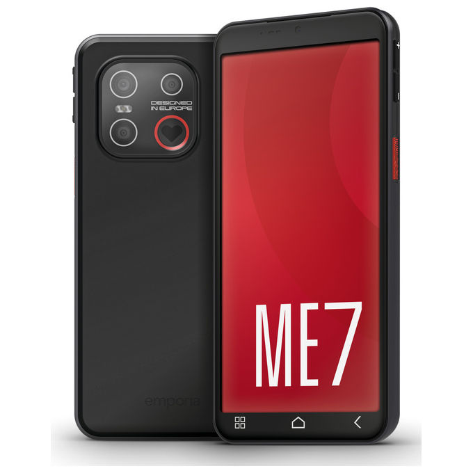 Emporia SMART.ME7 Smartphone 5.45'' 6GB 128GB Android Nero