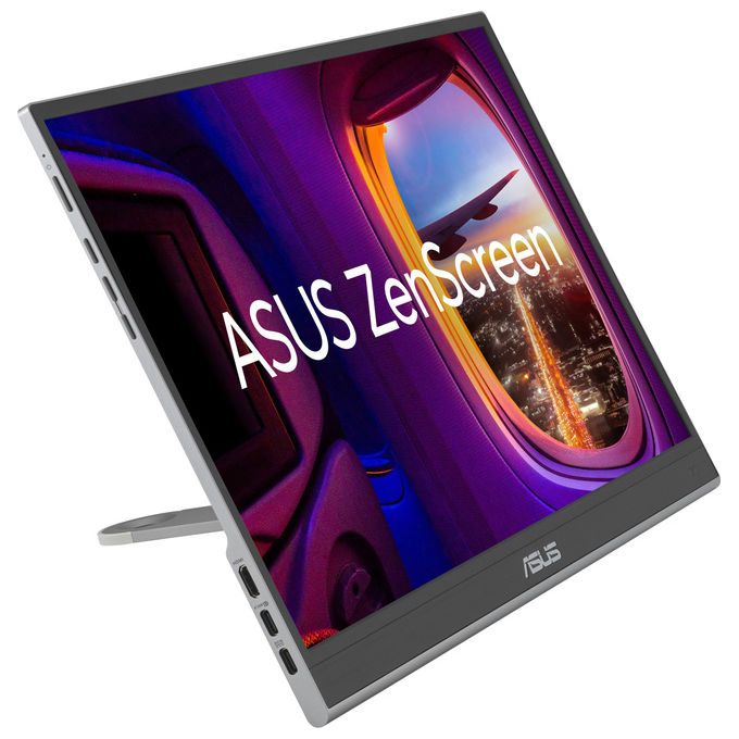ASUS ZenScreen MQ16AHE Monitor portatile 15.6'' Full HD OLED Argento