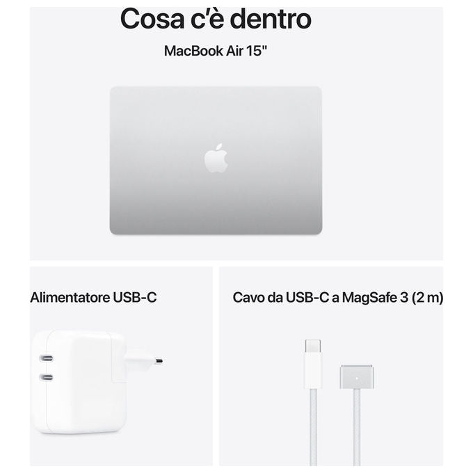 Apple MacBook Air 15'' M4 16GB 512GB SSD Argento