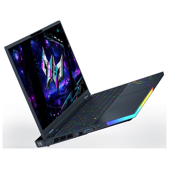 Acer NHQW0ET004 Predator Helios 16 AI Notebook Gaming Intel Core Ultra 9 RTX 5090 64GB RAM 3TB SSD WQXGA OLED colore Nero