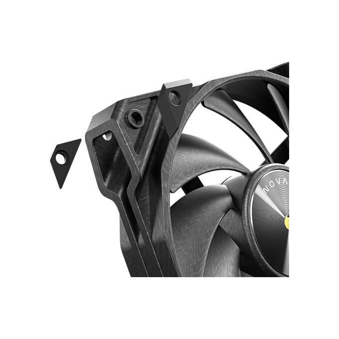 Antec Nova 12 cm, Ventola per Case Nera, Set da 3