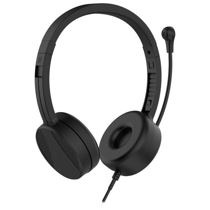 Nilox NXAUSB01 Cuffie Cablate per Musica Nere
