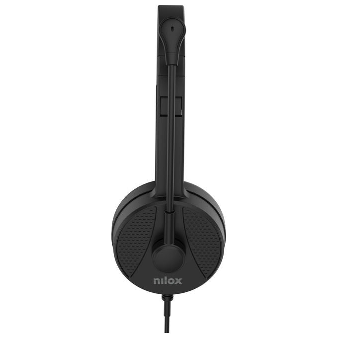 Nilox NXAUSB01 Cuffie Cablate per Musica Nere