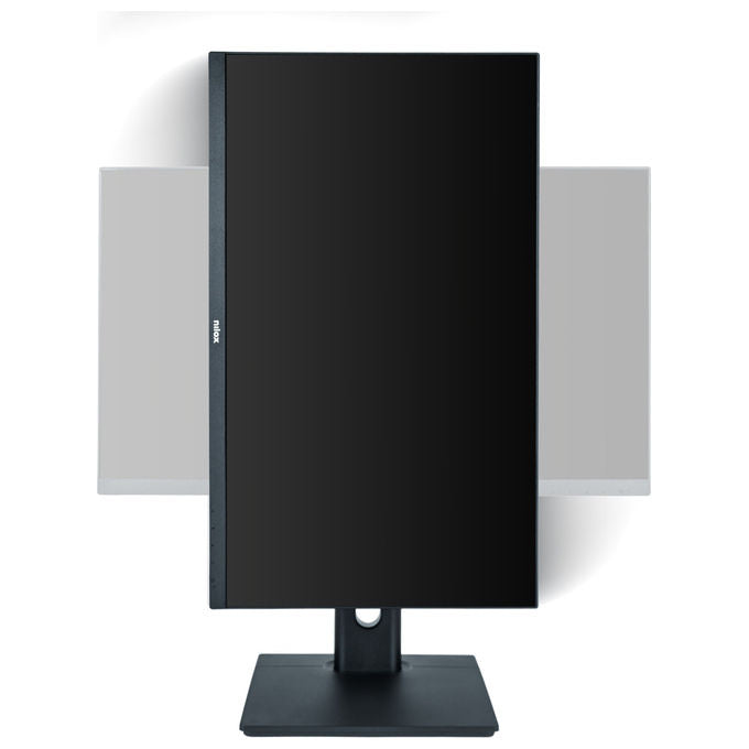 Nilox Monitor 23.8'' Full HD IPS con Webcam e Altoparlanti Neri