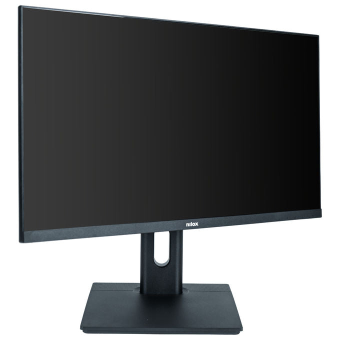 Nilox Monitor 23.8'' Full HD IPS con Webcam e Altoparlanti Neri