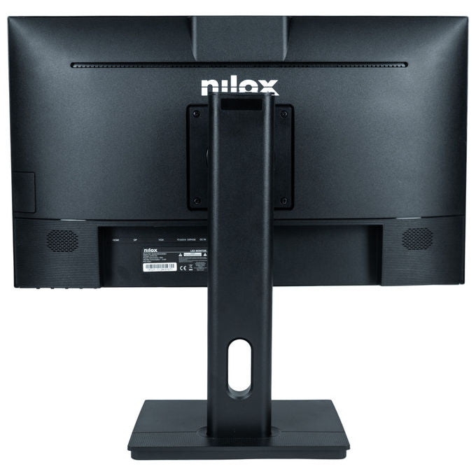 Nilox Monitor 23.8'' Full HD IPS con Webcam e Altoparlanti Neri