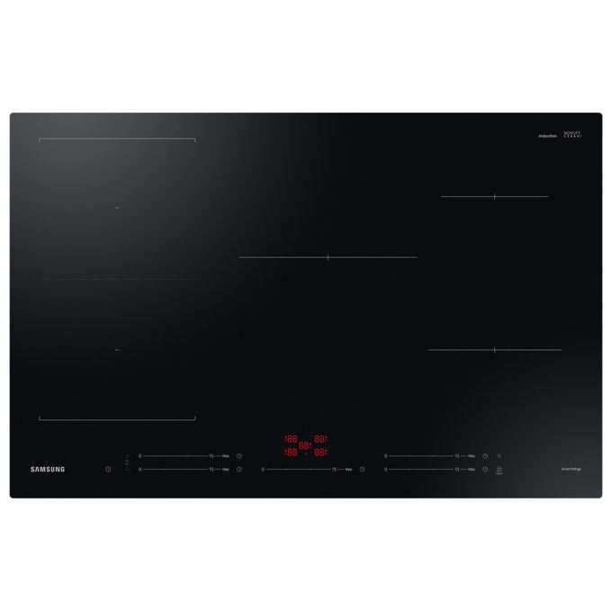 Samsung NZ85C5047FK Slim Fit Piano cottura Induzione 80 cm 5 zone Flex Zone Dual Ring Wi-Fi Touch colore Nero