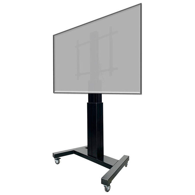 Omb Trolley E500 Maxi Supporto Motorizzato per Schermi 100'' Nero