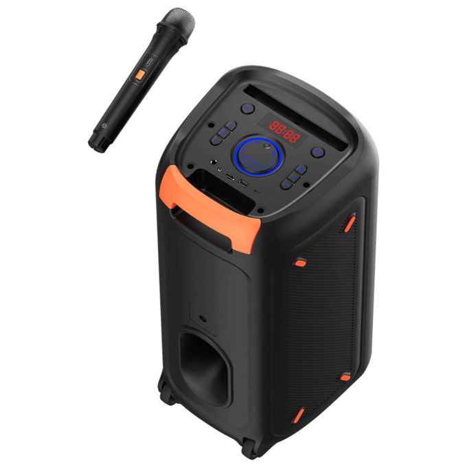 Celly PARTYSPEAKERWLM Altoparlante da Festa Portatile Bluetooth 40 W Wireless con Microfono 2400 mAh colore Nero