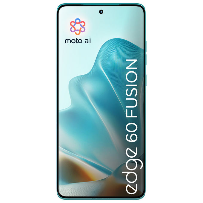 Motorola PB7E0034SE Edge 60 Fusion Smartphone 5G 6.67'' 8 GB 256 GB Android 15 Fotocamera 50 MP Batteria 5200 mAh colore Turchese