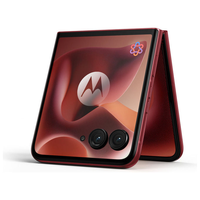 Motorola Razr 60 Ultra smartphone pieghevole dual SIM, bordeaux