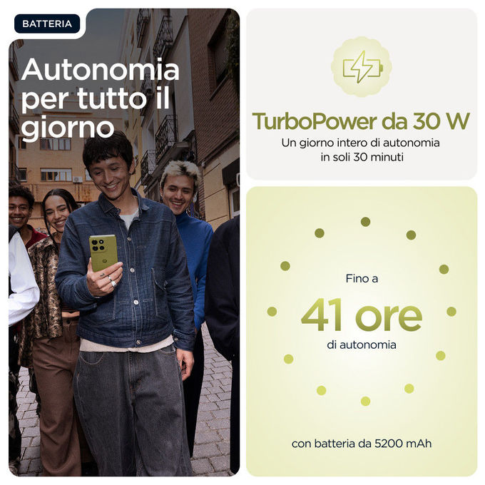 Motorola Moto G86 5G Smartphone Verde, 8GB RAM, 256GB