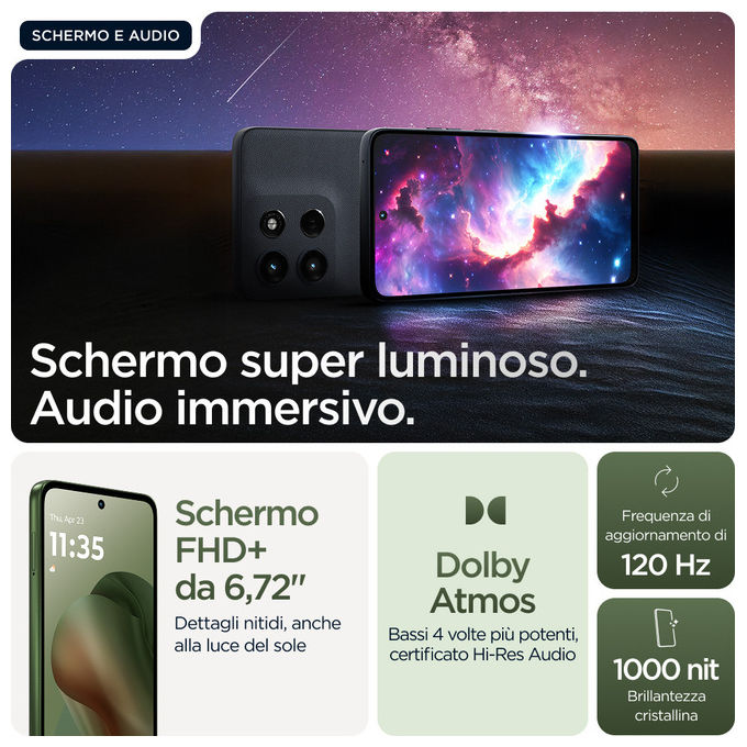 Motorola Moto G56 5G Smartphone Verde 8GB RAM 256GB