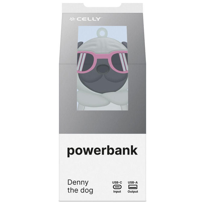 Celly Powerbank 2600 mAh a forma di cane grigio