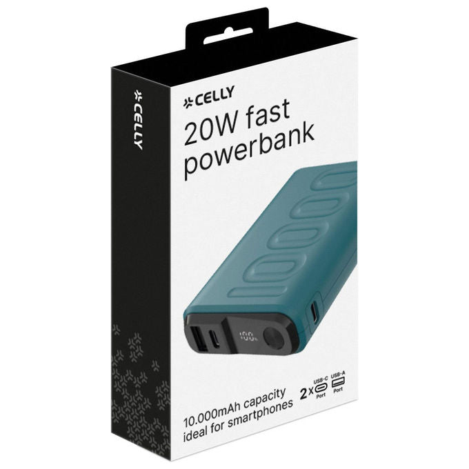 Celly Batteria Portatile 10000 mAh Blu