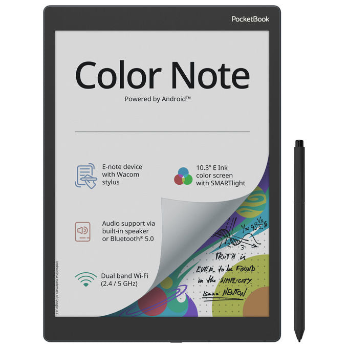 PocketBook Color Note Lettore Ebook Touchscreen 10.3'' 32GB Nero-Blu