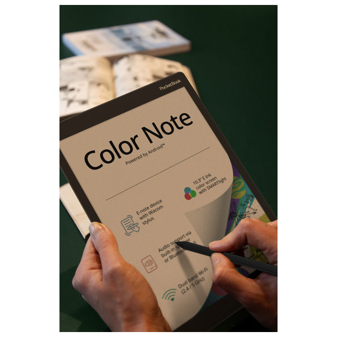 PocketBook Color Note Lettore Ebook Touchscreen 10.3'' 32GB Nero-Blu