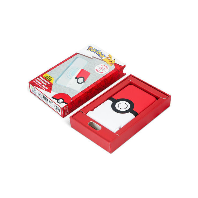 Otl Technologies Power Bank Wireless Pokeball 5000 mAh Rosso-Bianco