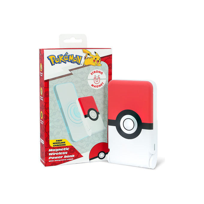 Otl Technologies Power Bank Wireless Pokeball 5000 mAh Rosso-Bianco