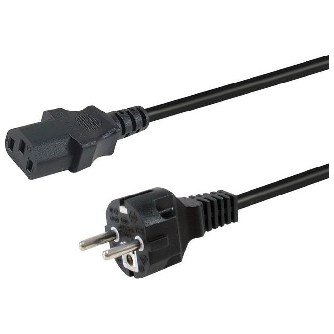 Equip Cavo Alimentazione Nero 3m CEE7-7 IEC C13