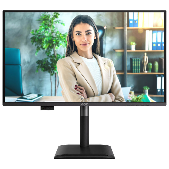 AOC Q27P4U Monitor PC 27'' QHD 2560x1440 IPS 120Hz Hub USB 3.2 HDMI DisplayPort colore Nero