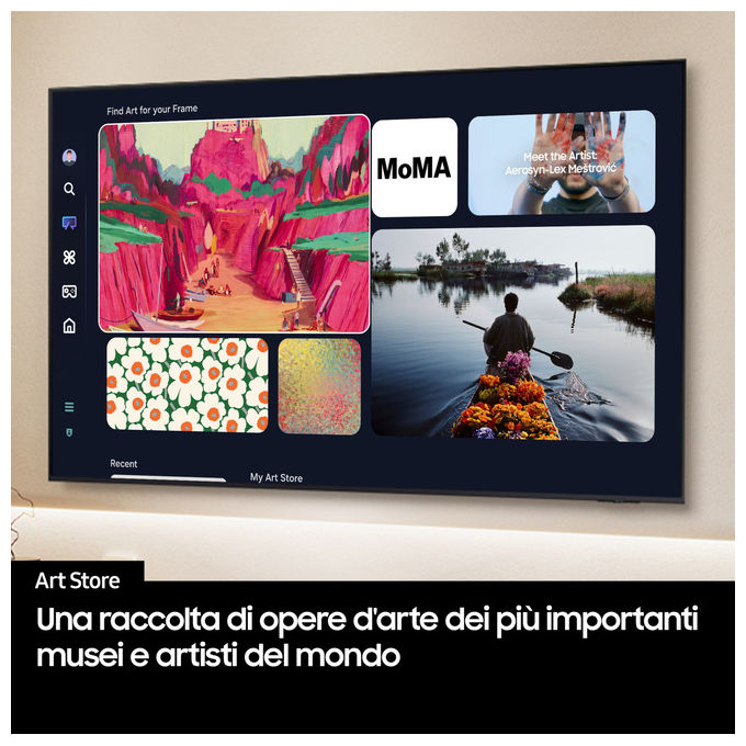 Samsung QE75QN900FTXZT Neo QLED Smart TV 75'' 8K Mini LED Processore NQ8 AI Gen2 Neo Quantum HDR 8K Pro Dolby Atmos colore Nero