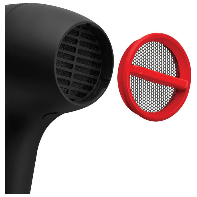 Revlon Asciugacapelli RVDR5317E 2000W, Nero e Rosso con Diffusore