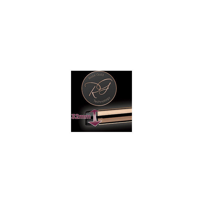 Revlon RVIR1159 Salon Long-Last Arricciacapelli Cono 32 mm 20 Impostazioni Temperatura 200°C colore Nero Oro Rosa